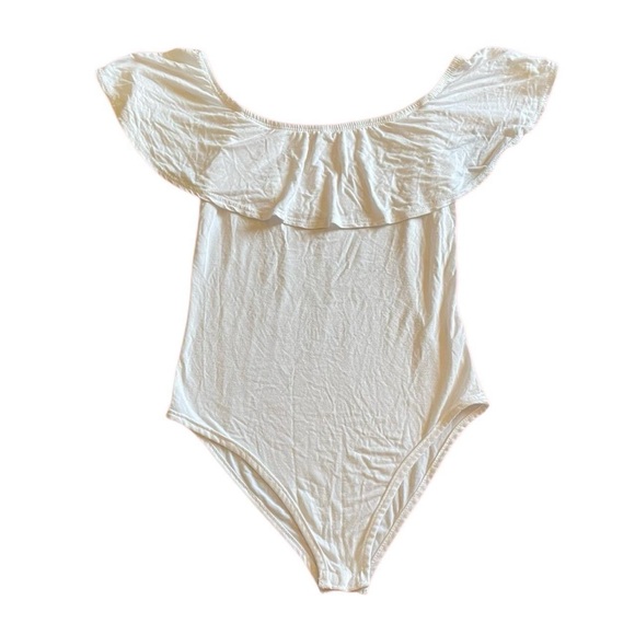 Altar'd State Cream Off-Shoulder Bodysuit - Picture 2 of 4